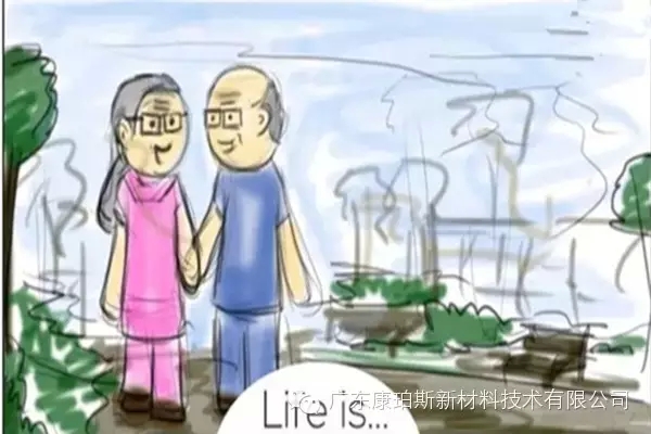 人生就是。。。 牽著老伴的手，享受屬于自己的夕陽，執子之手，與子偕老......